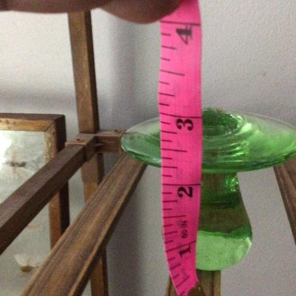Green Glass Mushroom Decor - Picture 4 of 4